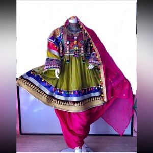 Afghan attan dress clothes